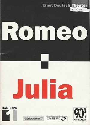 Seller image for Programmheft ROMEO UND JULIA von William Shakespeare. Premiere 26. April 2001 Spielzeit 2000 / 2001 for sale by Programmhefte24 Schauspiel und Musiktheater der letzten 150 Jahre