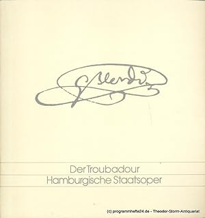 Seller image for Programmheft Der Troubadour. Oper von Giuseppe VErdi. 22. Januar 1997 for sale by Programmhefte24 Schauspiel und Musiktheater der letzten 150 Jahre