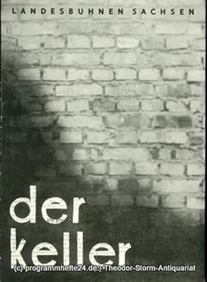 Bild des Verkufers fr Programmheft Der Keller. Schauspiel von Hans Lucke. Premiere 13. April 1958. Landesschauspiel 1957 / 1958 Heft 6 zum Verkauf von Programmhefte24 Schauspiel und Musiktheater der letzten 150 Jahre