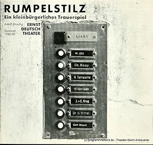 Programmheft Rumpelstilz. Ein kleinbürgerliches Trauerspiel von Adolf Muschg. Premiere 8. Januar ...