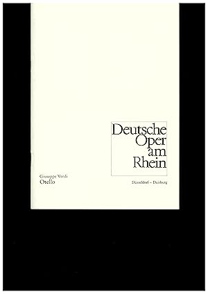 Bild des Verkufers fr Programmheft OTHELLO. Oper von Arrigo Boito. Freitag, 3. Februar 1984 zum Verkauf von Programmhefte24 Schauspiel und Musiktheater der letzten 150 Jahre