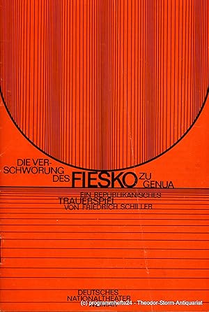 Bild des Verkufers fr Programmheft Die Verschwrung des Fiesko zu Genua von Friedrich Schiller. Heft 1 der Spielzeit 1980 / 81 zum Verkauf von Programmhefte24 Schauspiel und Musiktheater der letzten 150 Jahre