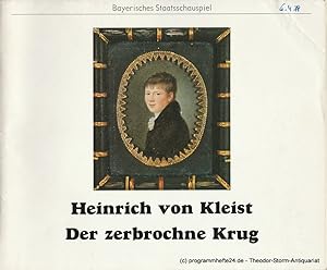 Seller image for Programmheft Der zerbrochne Krug von Heinrich von Kleist. Premiere 6. April 1979 for sale by Programmhefte24 Schauspiel und Musiktheater der letzten 150 Jahre