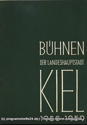 Bild des Verkufers fr Bhnen der Landeshauptstadt Kiel 1958 / 59 Heft 3 zum Verkauf von Programmhefte24 Schauspiel und Musiktheater der letzten 150 Jahre