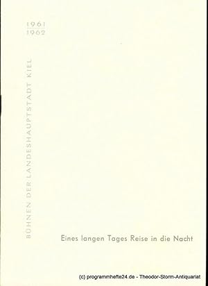 Immagine del venditore per Programmheft Eines langen Tages Reise in die Nacht. Schauspiel von Eugene O'Neill. Kieler Programmhefte 1961 / 62 venduto da Programmhefte24 Schauspiel und Musiktheater der letzten 150 Jahre