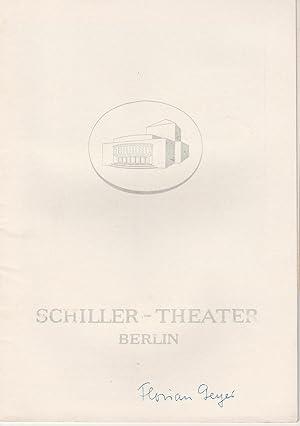 Programmheft Florian Geyer. Schauspiel von Gerhart Hauptmann. Spielzeit 1959 / 60 Heft 92