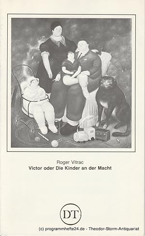 Bild des Verkufers fr Programmheft Victor oder Die Kinder an der Macht. Bltter des Deutschen Theaters in Gttingen Spielzeit 1983 / 84 Heft 523 zum Verkauf von Programmhefte24 Schauspiel und Musiktheater der letzten 150 Jahre