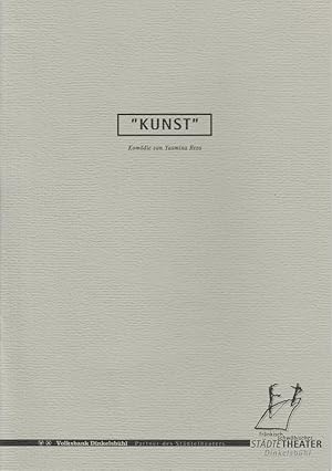 Bild des Verkufers fr Programmheft KUNST von Yasmina Reza Spielzeit 1999 / 2000 Heft 3 zum Verkauf von Programmhefte24 Schauspiel und Musiktheater der letzten 150 Jahre