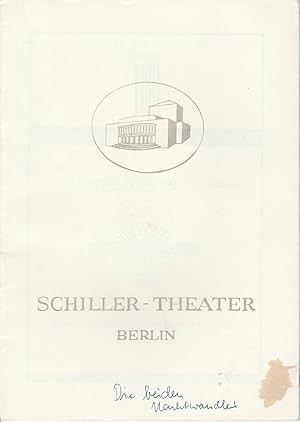 Programmheft Die beiden Nachtwandler. Spielzeit 1951 / 52 Heft 7