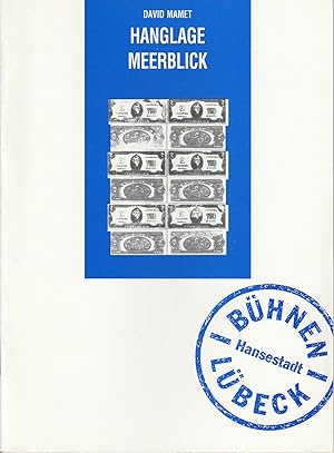 Bild des Verkufers fr Programmheft Hanglage Meerblick von David Mamet. Premiere 13.9.1991. Spielzeit 1991 / 92 zum Verkauf von Programmhefte24 Schauspiel und Musiktheater der letzten 150 Jahre