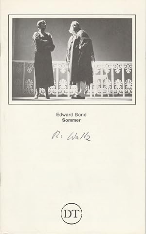 Bild des Verkufers fr Programmheft SOMMER. Ein europisches Spiel von Edward Bond Spielzeit 1983 / 84 Heft 520 zum Verkauf von Programmhefte24 Schauspiel und Musiktheater der letzten 150 Jahre