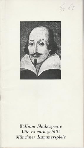 Immagine del venditore per Programmheft William Shakespeare WIE ES EUCH GEFLLT Premiere 17. April 1982 Spielzeit 1981 / 82 Heft 4 venduto da Programmhefte24 Schauspiel und Musiktheater der letzten 150 Jahre