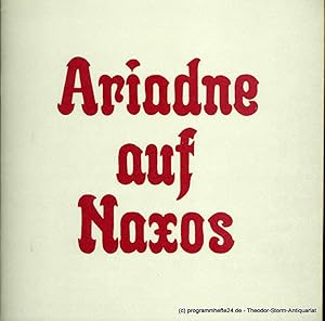 Bild des Verkufers fr Programmheft Ariadne auf Naxos. Oper von Hugo von Hofmannsthal. 21. Mai 1982 zum Verkauf von Programmhefte24 Schauspiel und Musiktheater der letzten 150 Jahre