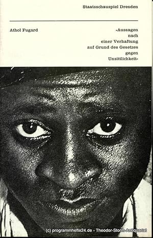 Immagine del venditore per Programmheft Aussagen nach einer Verhaftung auf Grund des Gesetzes gegen Unsittlichkeit von Athol Fugard. Premiere am 27. Oktober 1979 venduto da Programmhefte24 Schauspiel und Musiktheater der letzten 150 Jahre