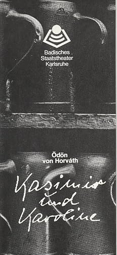 Seller image for Programmheft Kasimir und Karoline von dn von Horvath Spielzeit 1976 / 77 Heft 4 for sale by Programmhefte24 Schauspiel und Musiktheater der letzten 150 Jahre
