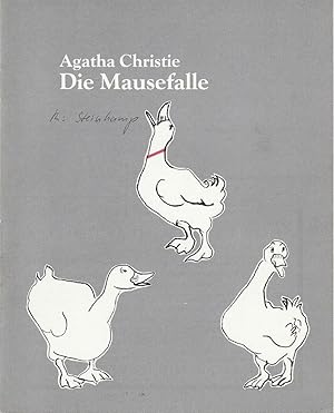 Imagen del vendedor de Programmheft Agatha Christie: Die Mausefalle Premiere 9. November 1990 Spielzeit 1990 / 91 Heft 10 a la venta por Programmhefte24 Schauspiel und Musiktheater der letzten 150 Jahre