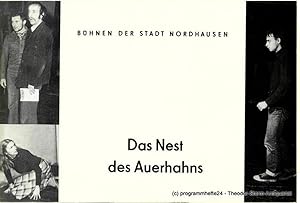 Seller image for Programmheft Das Nest des Auerhahns. Premiere 14.1.1983 Heft 5 der Spielzeit 1982 / 83 for sale by Programmhefte24 Schauspiel und Musiktheater der letzten 150 Jahre