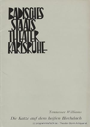 Seller image for Programmheft Die Katze auf dem heien Blechdach Premiere 12.Oktober 1968 Spielzeit 1968 / 69 Heft 6 for sale by Programmhefte24 Schauspiel und Musiktheater der letzten 150 Jahre