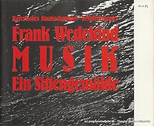 Bild des Verkufers fr Programmheft MUSIK. Ein Sittengemlde von Frank Wedekind. Premiere 11. Juni 1983 zum Verkauf von Programmhefte24 Schauspiel und Musiktheater der letzten 150 Jahre