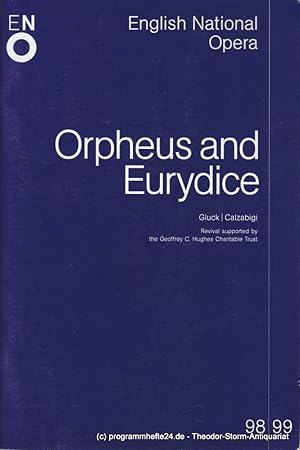 Bild des Verkufers fr Programmheft Orpheus and Eurydice. Spielzeit 1998 / 99 zum Verkauf von Programmhefte24 Schauspiel und Musiktheater der letzten 150 Jahre