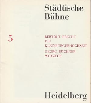 Bild des Verkufers fr Programmheft Die Kleinbrgerhochzeit / Woyzeck Spielzeit 1963 / 64 Heft 5 zum Verkauf von Programmhefte24 Schauspiel und Musiktheater der letzten 150 Jahre