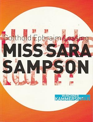 Bild des Verkufers fr Programmheft MISS SARA SAMPSON von Gotthold Ephraim Lessing. Premiere 22. Mai 2003 Schauspielhaus Spielzeit 2002 / 2003 zum Verkauf von Programmhefte24 Schauspiel und Musiktheater der letzten 150 Jahre