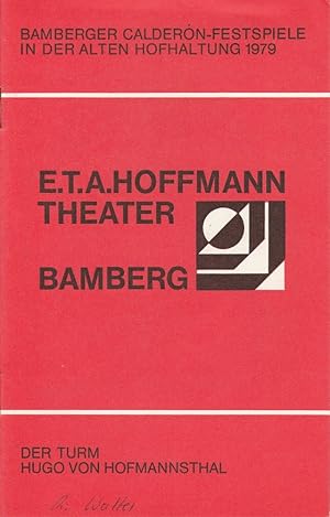 Imagen del vendedor de Programmheft DER TURM Bamberger Calderon-Festspiele 1979 Sonderheft 7 a la venta por Programmhefte24 Schauspiel und Musiktheater der letzten 150 Jahre