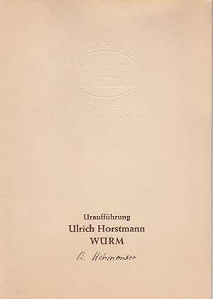 Bild des Verkufers fr Programmheft Urauffhrung WRM. Ein Spektakel aus der Nachgeschichte von Ulrich Horstmann Jubilums-Spielzeit 1981 / 82 Heft 18 zum Verkauf von Programmhefte24 Schauspiel und Musiktheater der letzten 150 Jahre