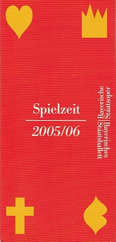 Immagine del venditore per Programmheft Bayerische Staatsoper / Bayerisches Staatsballett Spielzeit 2005 / 06 Spielzeitheft venduto da Programmhefte24 Schauspiel und Musiktheater der letzten 150 Jahre