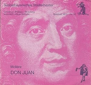 Seller image for Programmheft Moliere: Don Juan Spielzeit 1973 / 74 Heft 12 for sale by Programmhefte24 Schauspiel und Musiktheater der letzten 150 Jahre