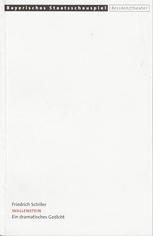 Bild des Verkufers fr Programmheft Friedrich Schiller: WALLENSTEIN. Premiere 28. April 2001 Spielzeit 2000 / 2001 Heft-Nr. 105 zum Verkauf von Programmhefte24 Schauspiel und Musiktheater der letzten 150 Jahre