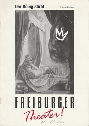 Image du vendeur pour Programmheft Der Knig stirbt. Schauspiel von Eugene Ionesco Premiere 29. Oktober 1989 im Podium mis en vente par Programmhefte24 Schauspiel und Musiktheater der letzten 150 Jahre