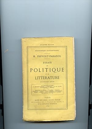 Bild des Verkufers fr ESSAIS DE POLITIQUE ET DE LITTRATURE . Deuxime srie . Deuxime dition . zum Verkauf von Librairie CLERC