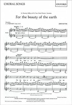 Seller image for For the beauty of the earth for sale by AussieBookSeller