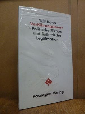 Image du vendeur pour Verfhrungskunst - Politische Fiktion und sthetische Legitimation, mis en vente par Antiquariat Orban & Streu GbR