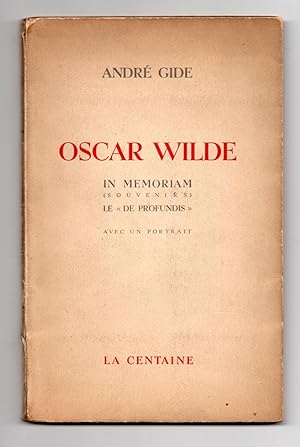 "Oscar Wilde. In memoriam (souvenirs) le " De profundis"