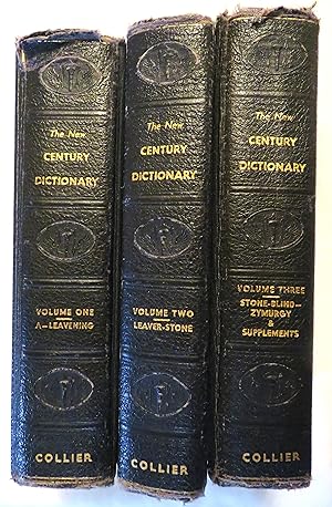 Bild des Verkufers fr The New Century Dictionary of the English Language (3 volume set) zum Verkauf von Book Catch & Release