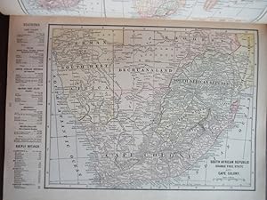Maps of Australia and of South African Republic, Orange Free State and Cape Colony