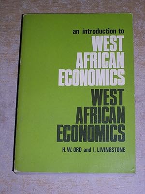 Bild des Verkufers fr An Introduction To West African Economics zum Verkauf von Neo Books