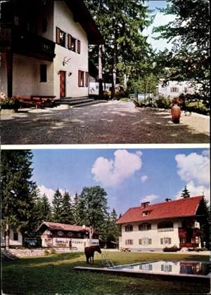 Bild des Verkufers fr Ansichtskarte / Postkarte Neuhaus Schliersee in Oberbayern, Gstehaus Martina, Grnseestrae 12 zum Verkauf von akpool GmbH