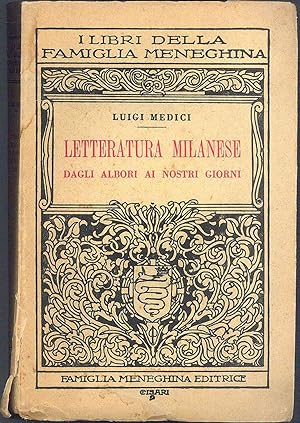 Seller image for Letteratura Milanese dagli albori ai nostri giorni for sale by Miliardi di Parole