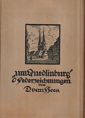 Bild des Verkufers fr Um Quedlinburg. 6 Federzeichnungen von D. van Hees. zum Verkauf von Antiquariat Immanuel, Einzelhandel