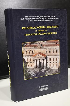 Seller image for Palabras, norma, discurso. En memoria de Fernando Lzaro Carreter. for sale by MUNDUS LIBRI- ANA FORTES