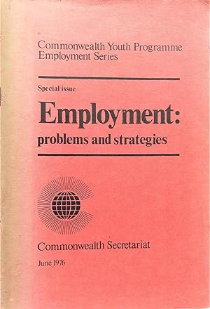 Seller image for Employment Youth Programme Employment Series Special Issue: Employment Problems and Strategies for sale by The Book Place