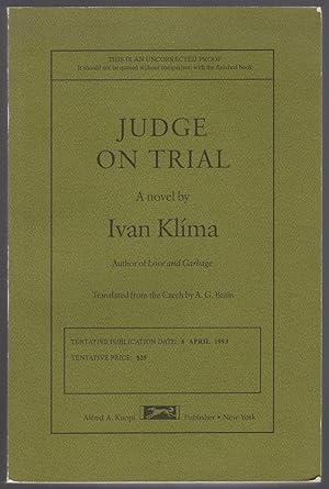 Seller image for Judge on Trial for sale by Between the Covers-Rare Books, Inc. ABAA