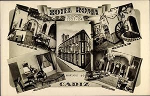 Ansichtskarte / Postkarte Cádiz Andalusien Spanien, Hotel Roma, Tipico Bar, Habitacion
