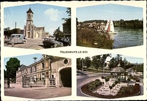 Ansichtskarte / Postkarte Villeneuve le Roi Val de Marne, Kirche, Gebäude, Platz