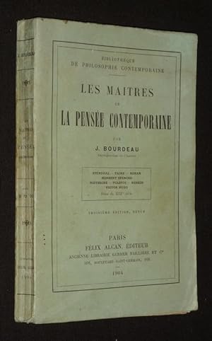 Bild des Verkufers fr Les Matres de la pense contemporaine zum Verkauf von Abraxas-libris