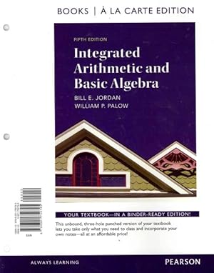 Imagen del vendedor de Integrated Arithmetic and Basic Algebra a la venta por GreatBookPrices