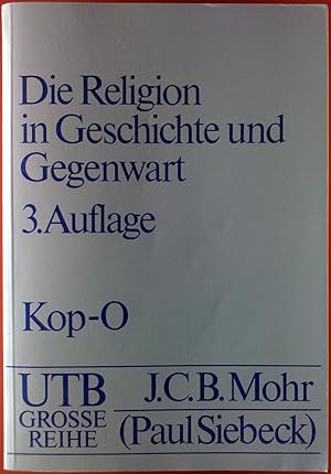 Bild des Verkufers fr Die Religion in Geschichte und Gegenwart. Handwrterbuch fr Theologie und Religionswissenschaft. Ungekrzte Studienausgabe. VIERTER BAND: Kop-O zum Verkauf von biblion2